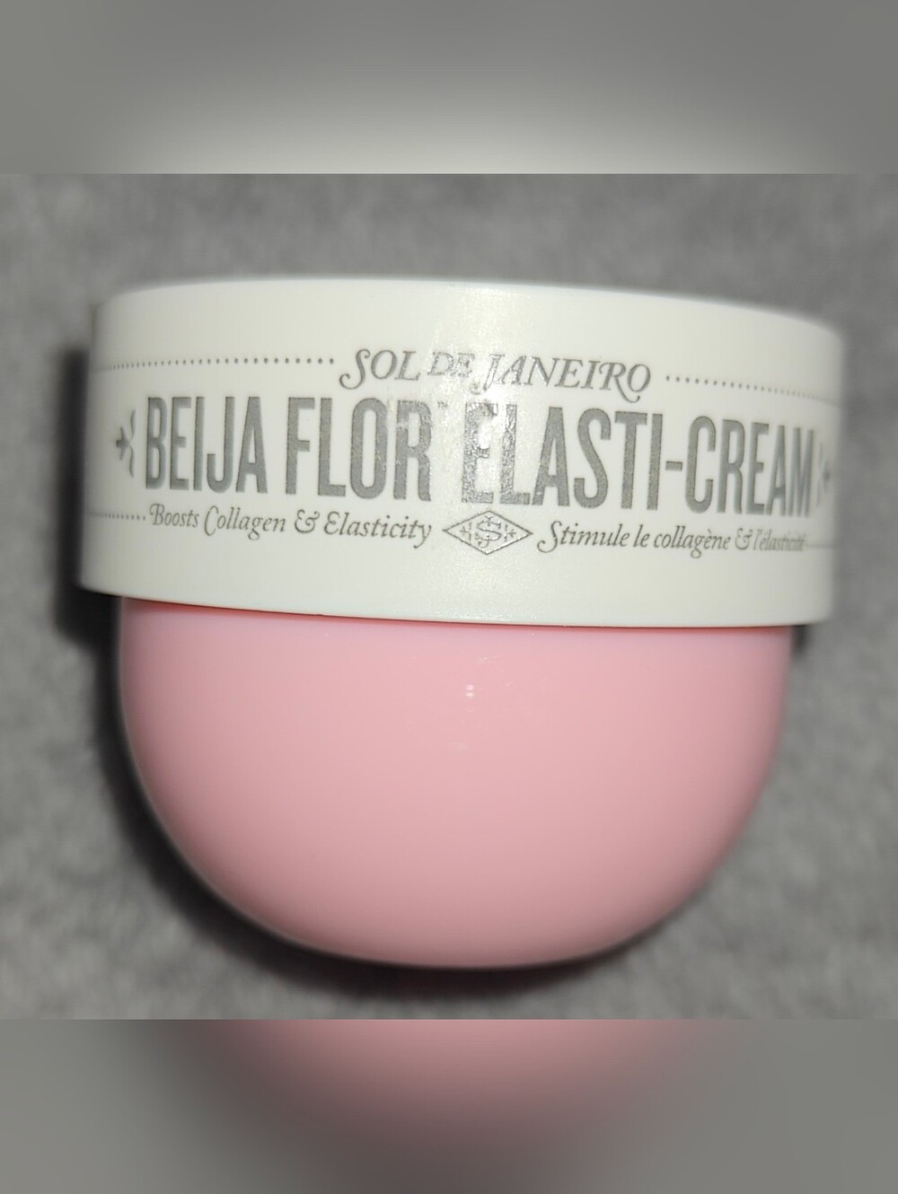 Sol de Janeiro Beija Flor Elasti-Cream - Pink & White Jar